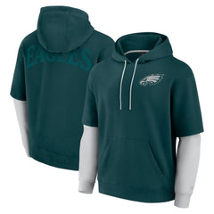 Philadelphia Eagles Unisex Sleek Elements Pullover Hoodie Green | Fanatics