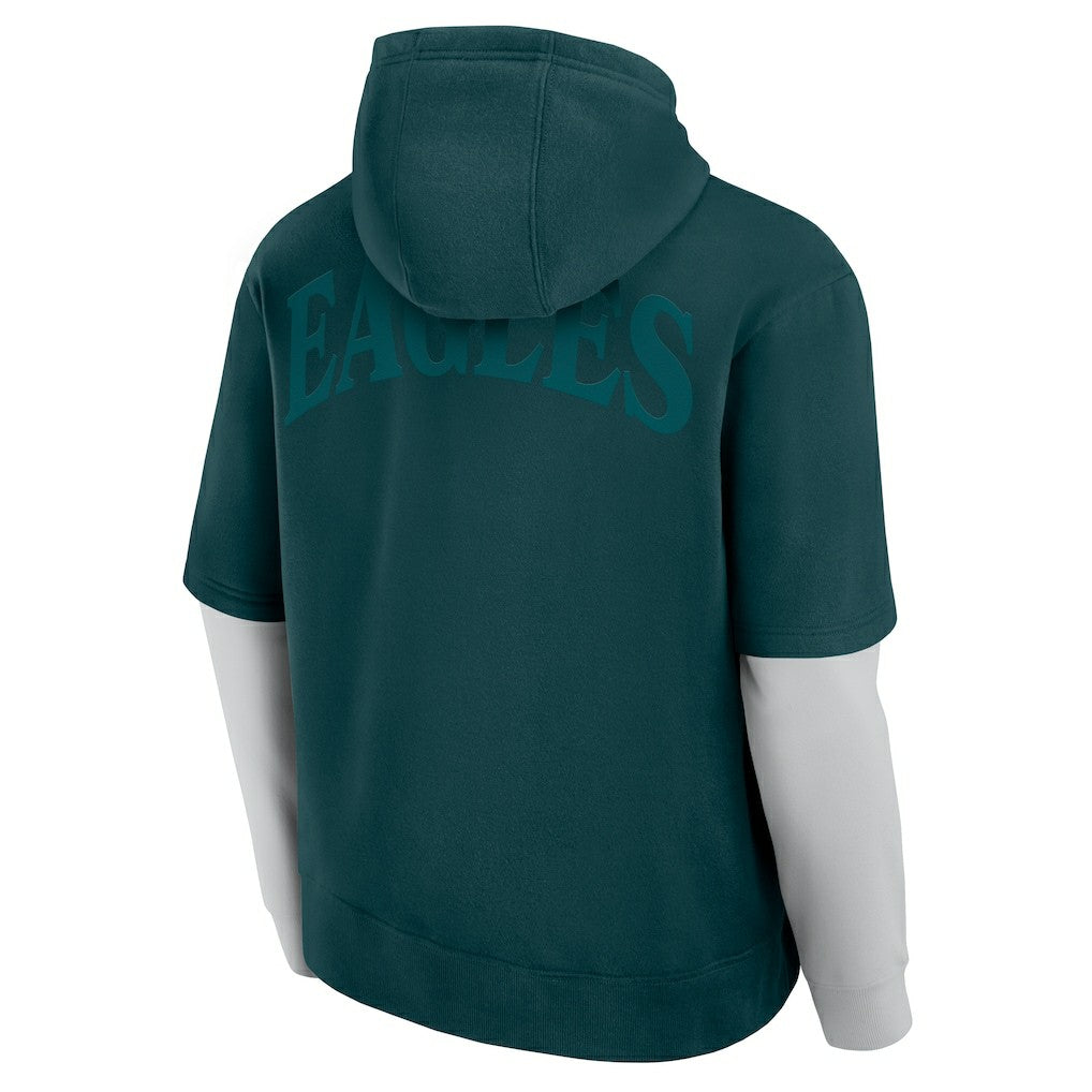 Philadelphia Eagles Unisex Sleek Elements Pullover Hoodie Green | Fanatics