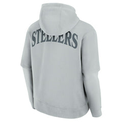 Pittsburgh Steelers Unisex Sleek Elements Pullover Hoodie Gray | Fanatics