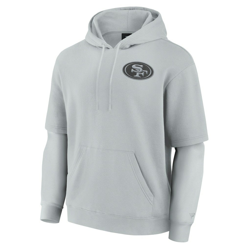 San Francisco 49ers Unisex Sleek Elements Pullover Hoodie Gray | Fanatics