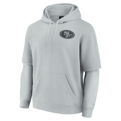 San Francisco 49ers Unisex Sleek Elements Pullover Hoodie Gray | Fanatics