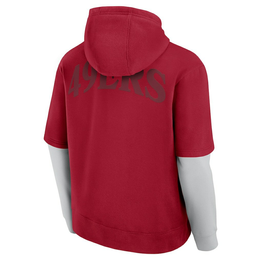San Francisco 49ers Unisex Sleek Elements Pullover Hoodie Scarlet | Fanatics