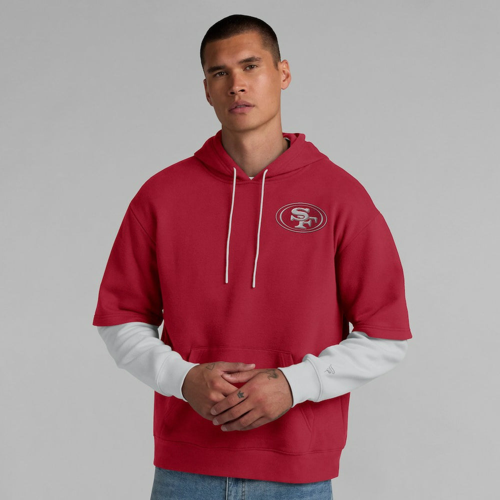 San Francisco 49ers Unisex Sleek Elements Pullover Hoodie Scarlet | Fanatics