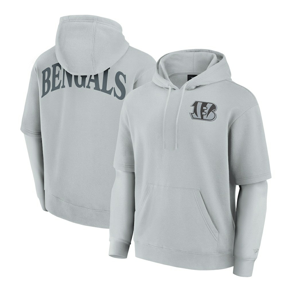 Cincinnati Bengals Unisex Sleek Elements Pullover Hoodie Gray | Fanatics