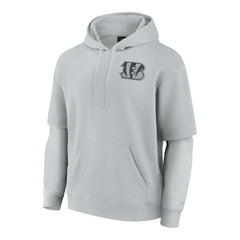 Cincinnati Bengals Unisex Sleek Elements Pullover Hoodie Gray | Fanatics