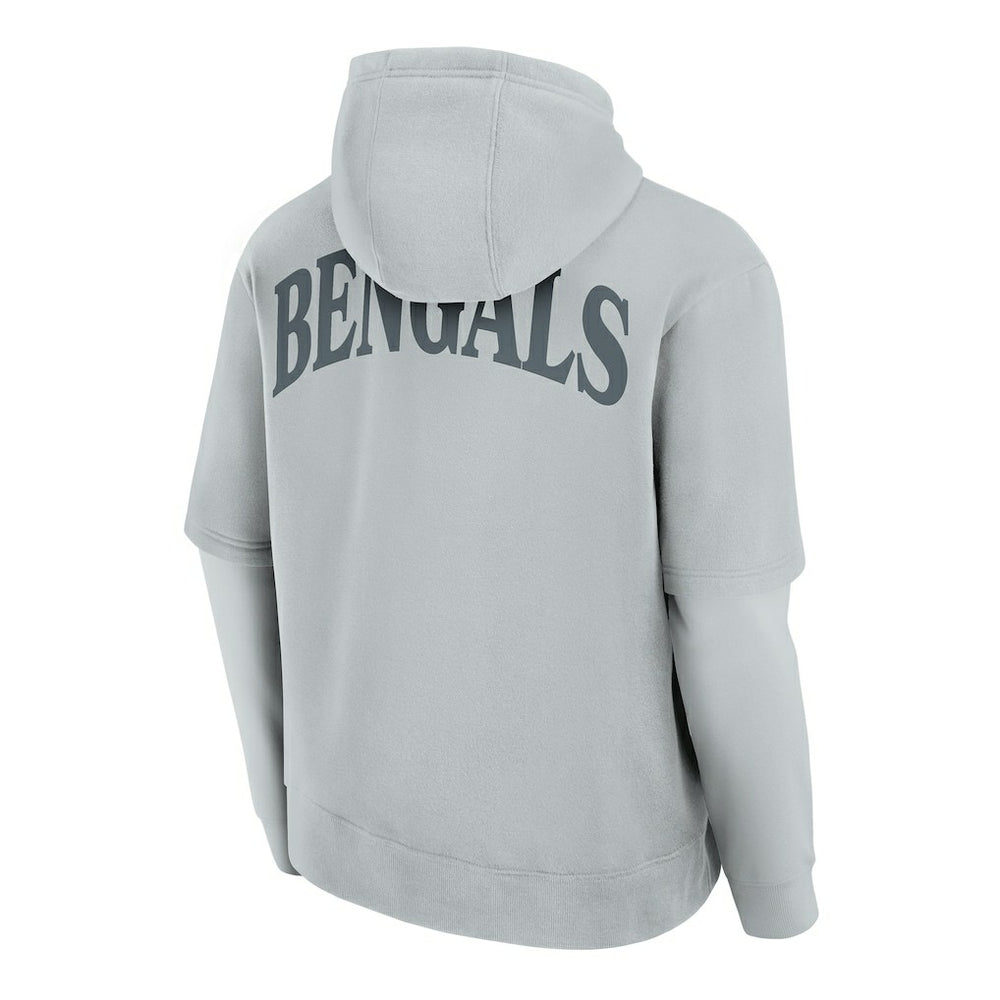 Cincinnati Bengals Unisex Sleek Elements Pullover Hoodie Gray | Fanatics
