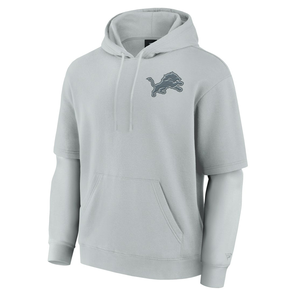 Detroit Lions Unisex Sleek Elements Pullover Hoodie Gray | Fanatics
