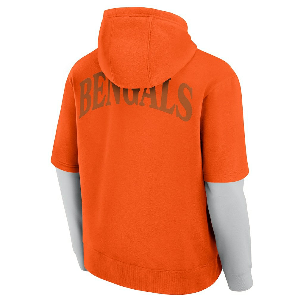 Cincinnati Bengals Unisex Sleek Elements Pullover Hoodie Orange | Fanatics