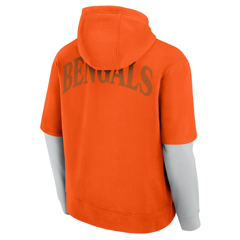 Cincinnati Bengals Unisex Sleek Elements Pullover Hoodie Orange | Fanatics