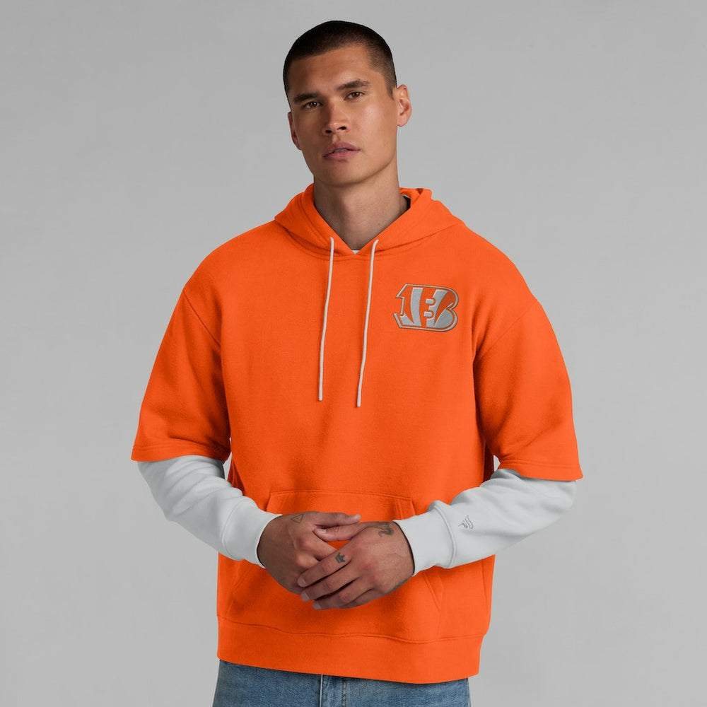 Cincinnati Bengals Unisex Sleek Elements Pullover Hoodie Orange | Fanatics