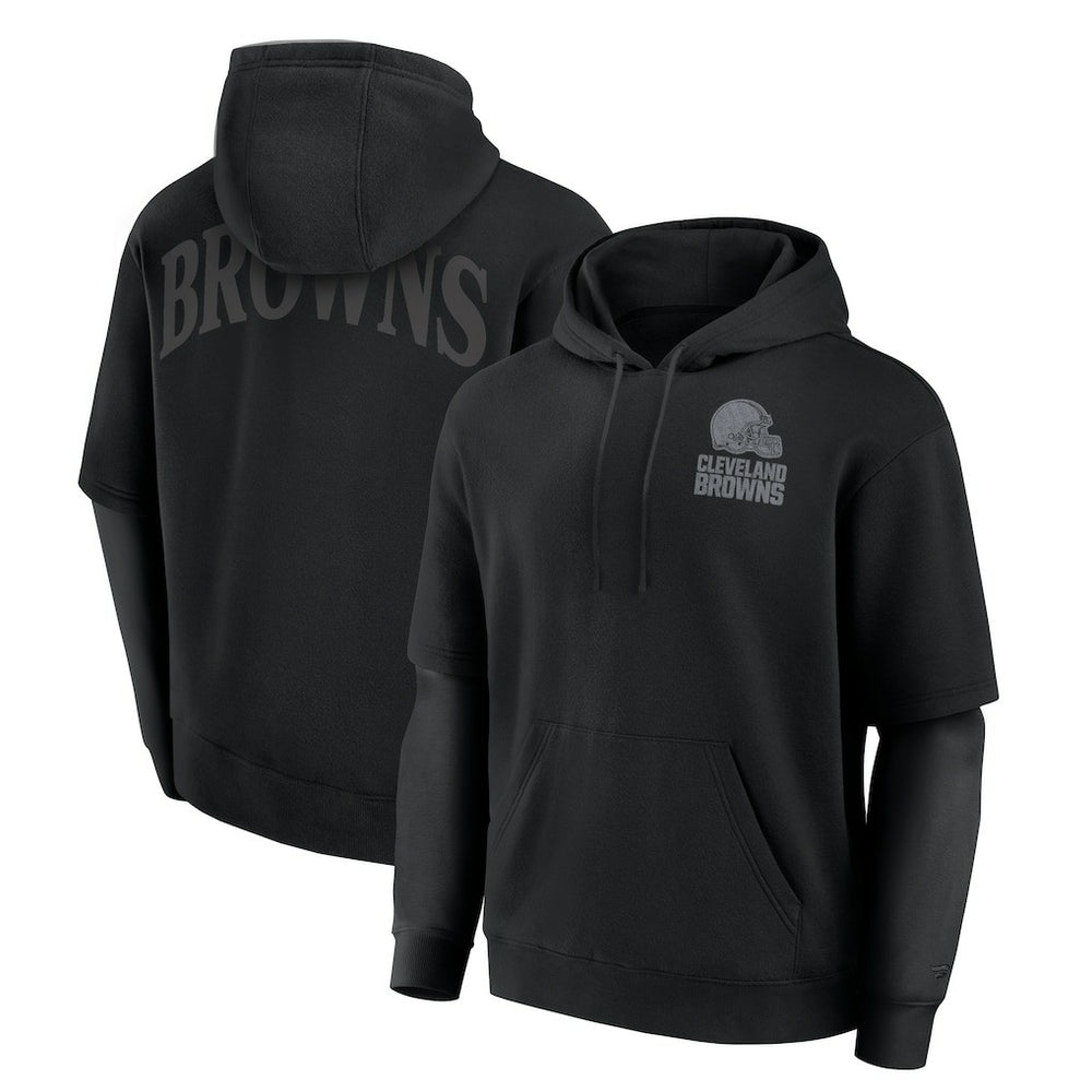 Cleveland Browns Unisex Sleek Elements Pullover Hoodie Black | Fanatics