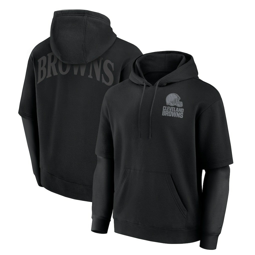 Cleveland Browns Unisex Sleek Elements Pullover Hoodie Black | Fanatics