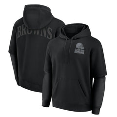Cleveland Browns Unisex Sleek Elements Pullover Hoodie Black | Fanatics