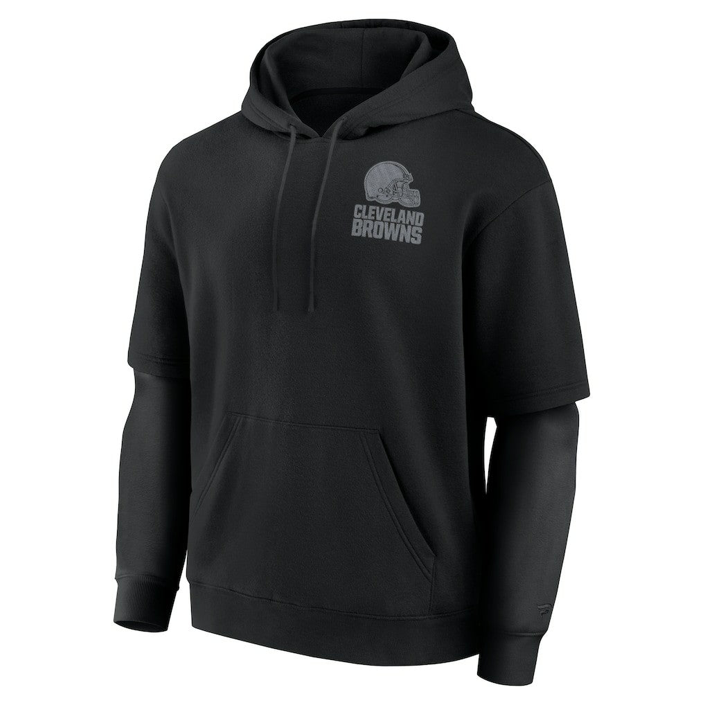 Cleveland Browns Unisex Sleek Elements Pullover Hoodie Black | Fanatics