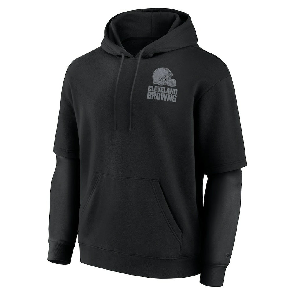Cleveland Browns Unisex Sleek Elements Pullover Hoodie Black | Fanatics