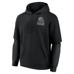 Cleveland Browns Unisex Sleek Elements Pullover Hoodie Black | Fanatics