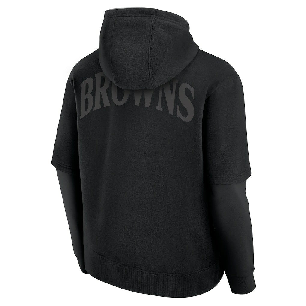 Cleveland Browns Unisex Sleek Elements Pullover Hoodie Black | Fanatics