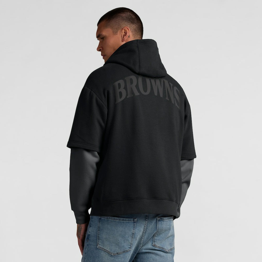 Cleveland Browns Unisex Sleek Elements Pullover Hoodie Black | Fanatics