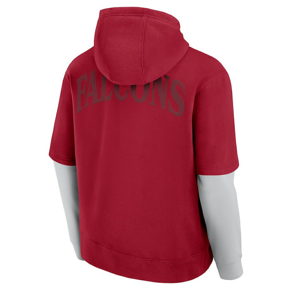 Atlanta Falcons Unisex Sleek Elements Pullover Hoodie Red | Fanatics