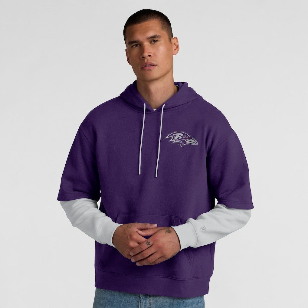 Baltimore Ravens Unisex Sleek Elements Pullover Hoodie Purple | Fanatics