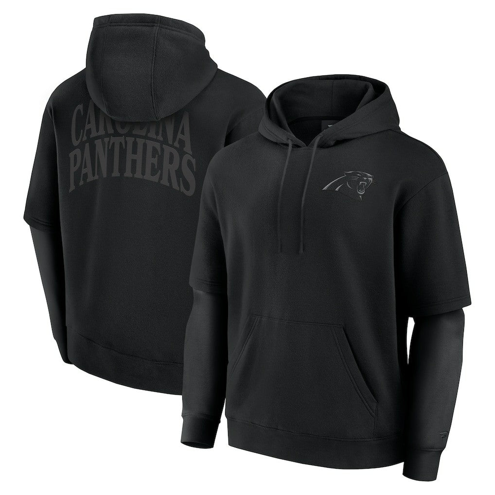 Carolina Panthers Unisex Sleek Elements Pullover Hoodie Black | Fanatics