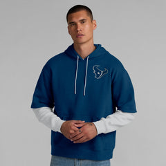 Houston Texans Unisex Sleek Elements Pullover Hoodie Navy | Fanatics