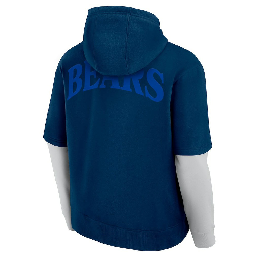 Chicago Bears Unisex Sleek Elements Pullover Hoodie Navy | Fanatics