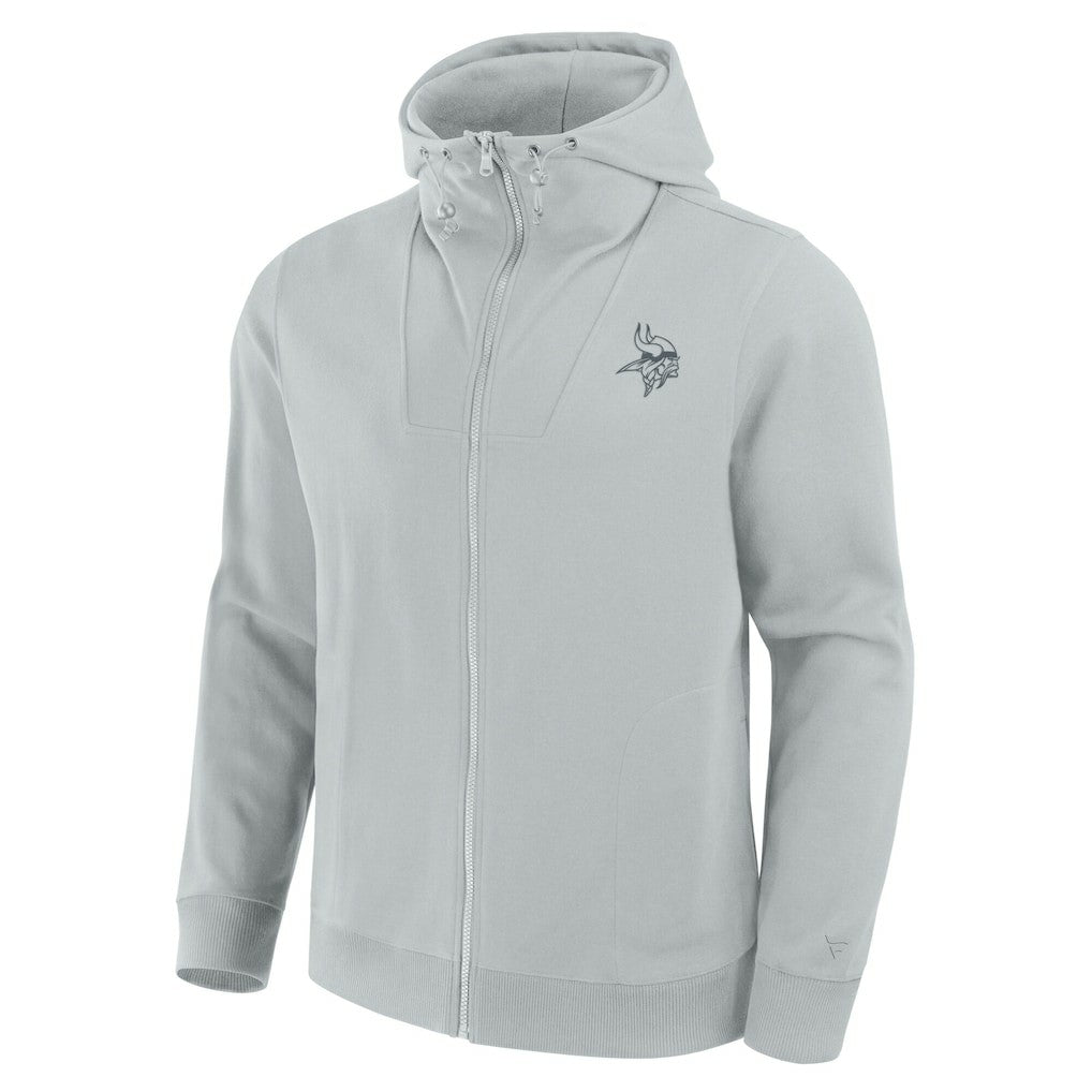 Minnesota Vikings Unisex Front Office Full-Zip Hoodie Gray | Fanatics
