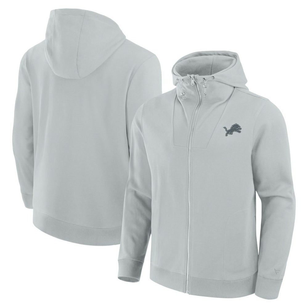 Detroit Lions Unisex Front Office Full-Zip Hoodie Gray | Fanatics