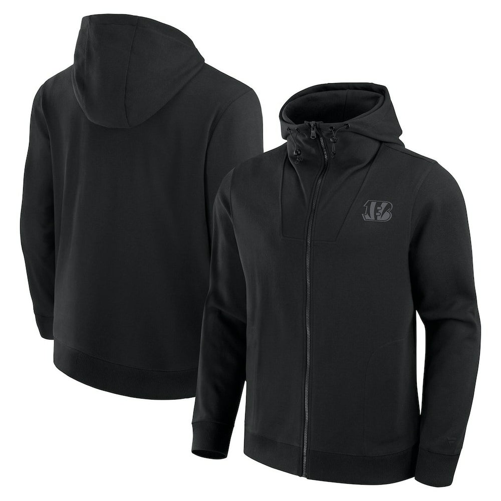 Cincinnati Bengals Unisex Front Office Full-Zip Hoodie Black | Fanatics