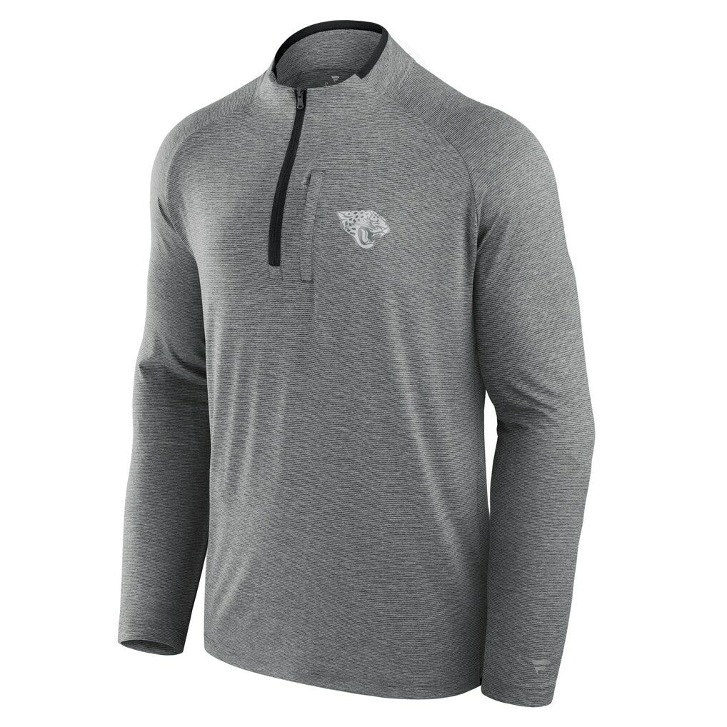 Jacksonville Jaguars Unisex Front Office Performance Primary Quarter-Zip Jacket Charcoal | Fanatics