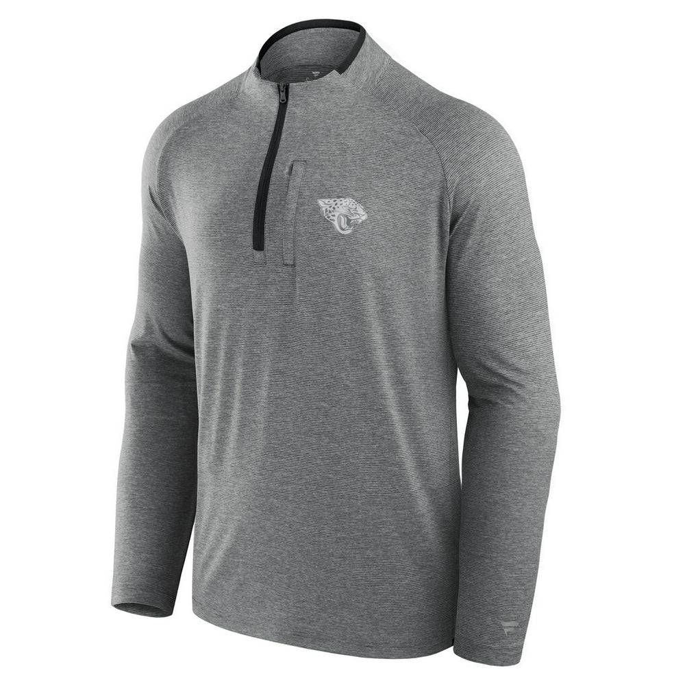 Jacksonville Jaguars Unisex Front Office Performance Primary Quarter-Zip Jacket Charcoal | Fanatics