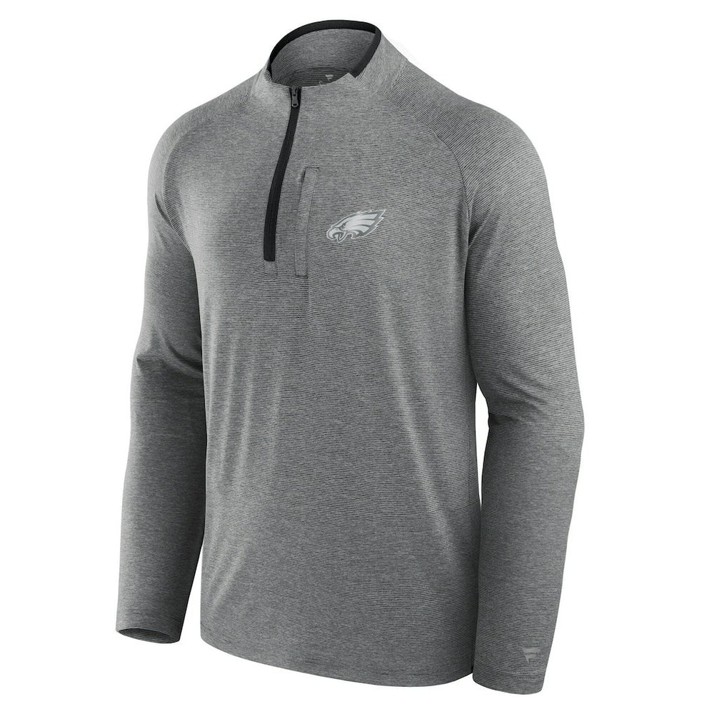 Philadelphia Eagles Unisex Front Office Performance Primary Quarter-Zip Jacket Charcoal | Fanatics