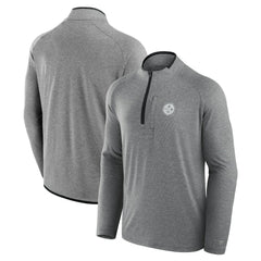 Pittsburgh Steelers Unisex Front Office Performance Primary Quarter-Zip Jacket Charcoal | Fanatics