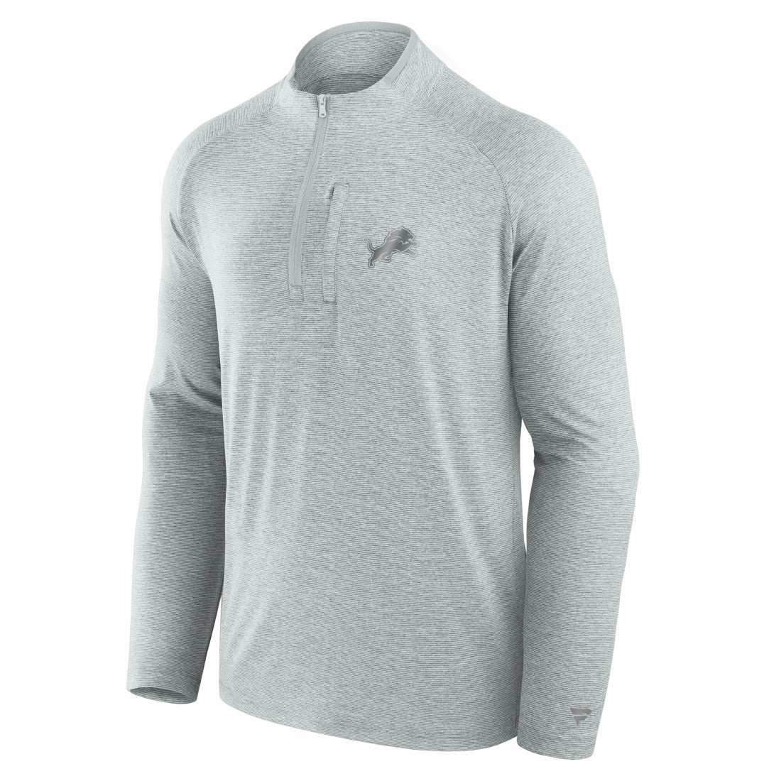 Detroit Lions Unisex Front Office Performance Primary Quarter-Zip Jacket Gray | Fanatics