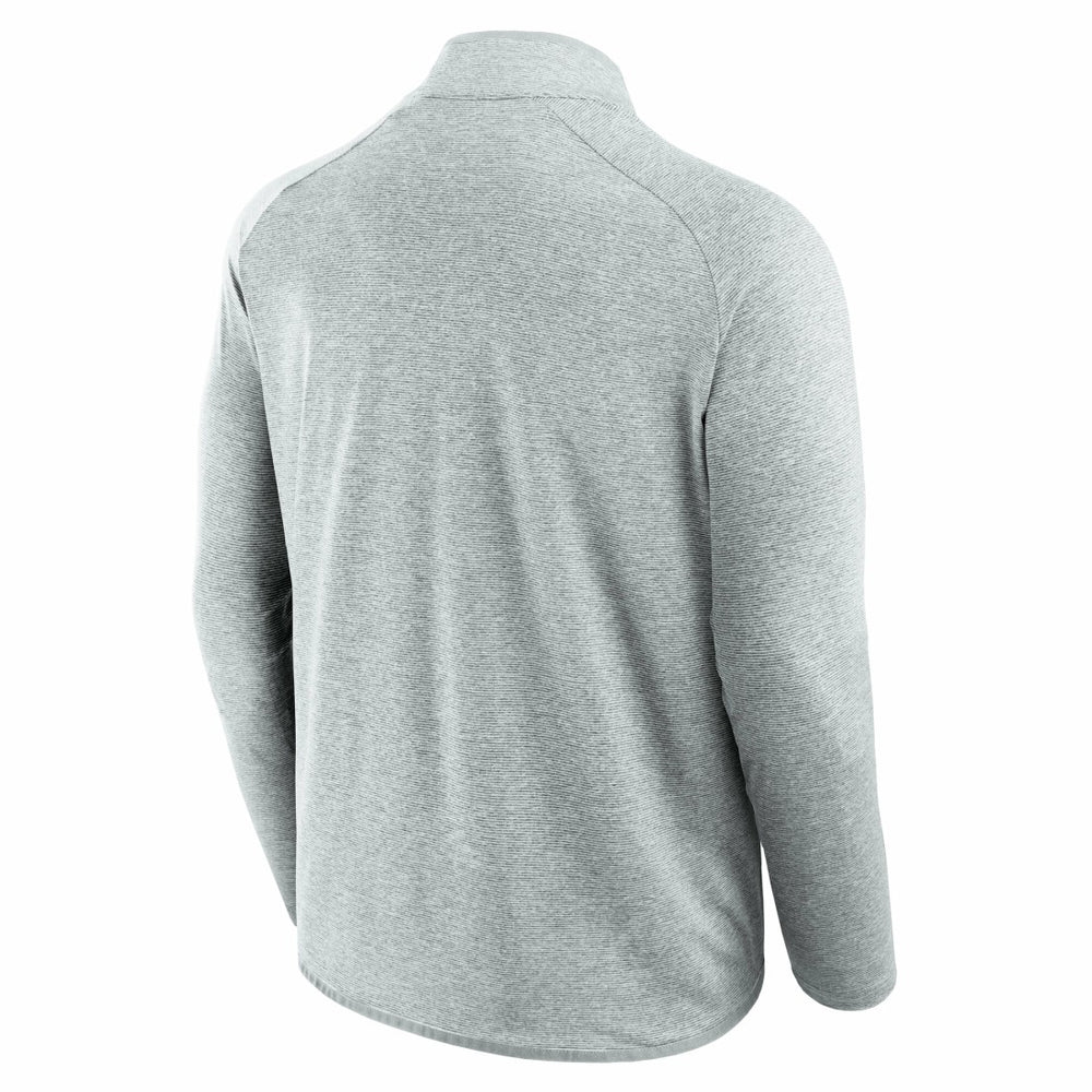 Detroit Lions Unisex Front Office Performance Primary Quarter-Zip Jacket Gray | Fanatics