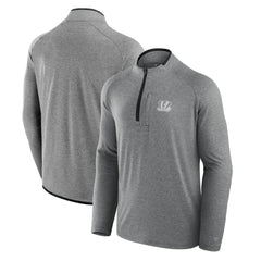 Cincinnati Bengals Unisex Front Office Performance Primary Quarter-Zip Jacket Charcoal | Fanatics