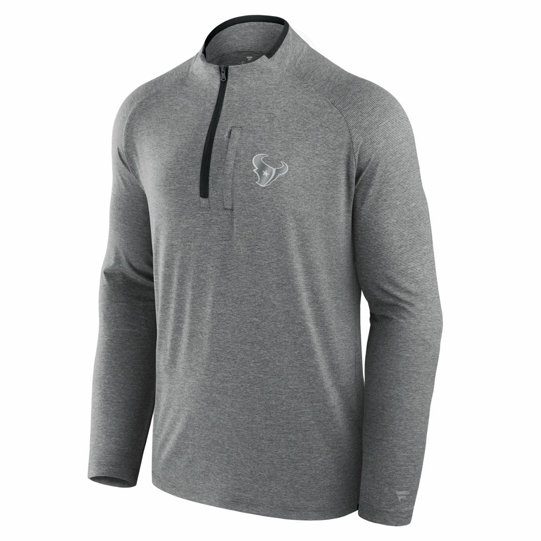 Houston Texans Unisex Front Office Performance Primary Quarter-Zip Jacket Charcoal | Fanatics