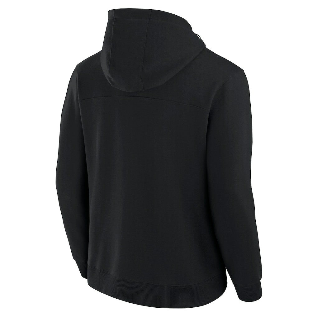 Miami Dolphins Unisex Front Office Tonal Tri-Blend Pullover Hoodie Black | Fanatics