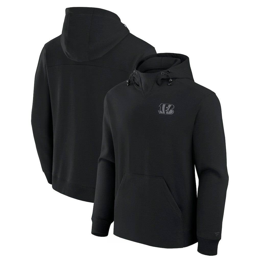 Cincinnati Bengals Unisex Front Office Tonal Tri-Blend Pullover Hoodie Black | Fanatics