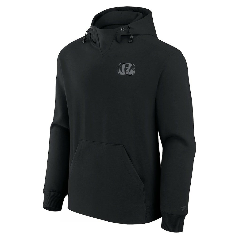 Cincinnati Bengals Unisex Front Office Tonal Tri-Blend Pullover Hoodie Black | Fanatics