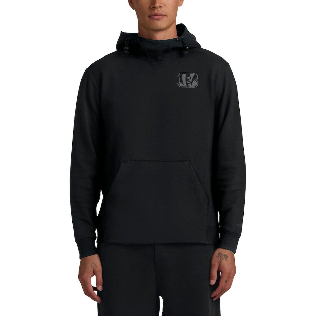Cincinnati Bengals Unisex Front Office Tonal Tri-Blend Pullover Hoodie Black | Fanatics
