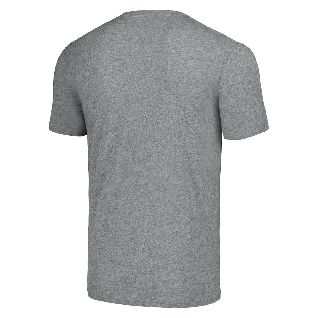 James Harrison Pittsburgh Steelers Homage Unisex NFL Blitz Retired Player Tri-Blend T-Shirt Heathered Heather Gray | NFL