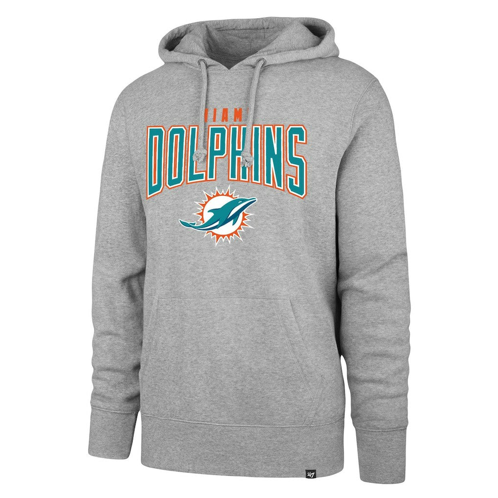 Miami Dolphins '47 Headline Pullover Hoodie Gray | 47 brand