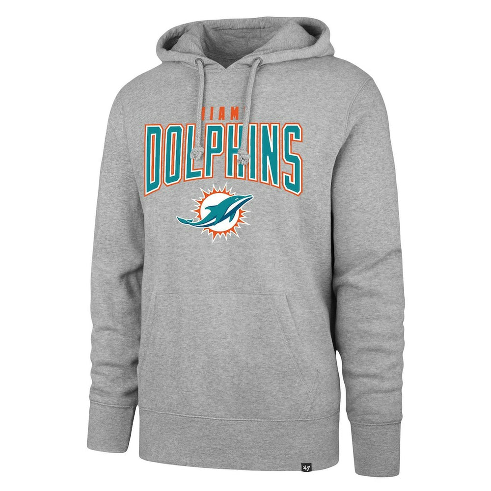 Miami Dolphins '47 Headline Pullover Hoodie Gray | 47 brand