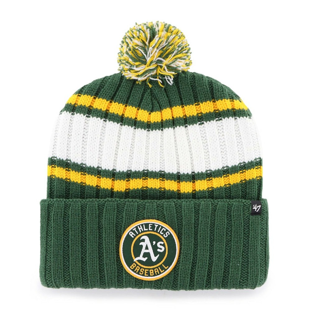 Oakland Athletics '47 Plateau Cuffed Knit Hat with Pom - MLB