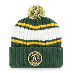 Oakland Athletics '47 Plateau Cuffed Knit Hat with Pom - MLB