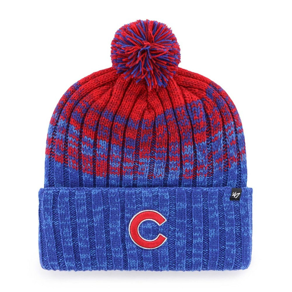 Chicago Cubs '47 Cascade Cuffed Knit Hat with Pom - MLB