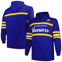 Golden State Warriors Big & Tall Hardwood Classics Head Coach Pullover Hoodie Royal - NBA