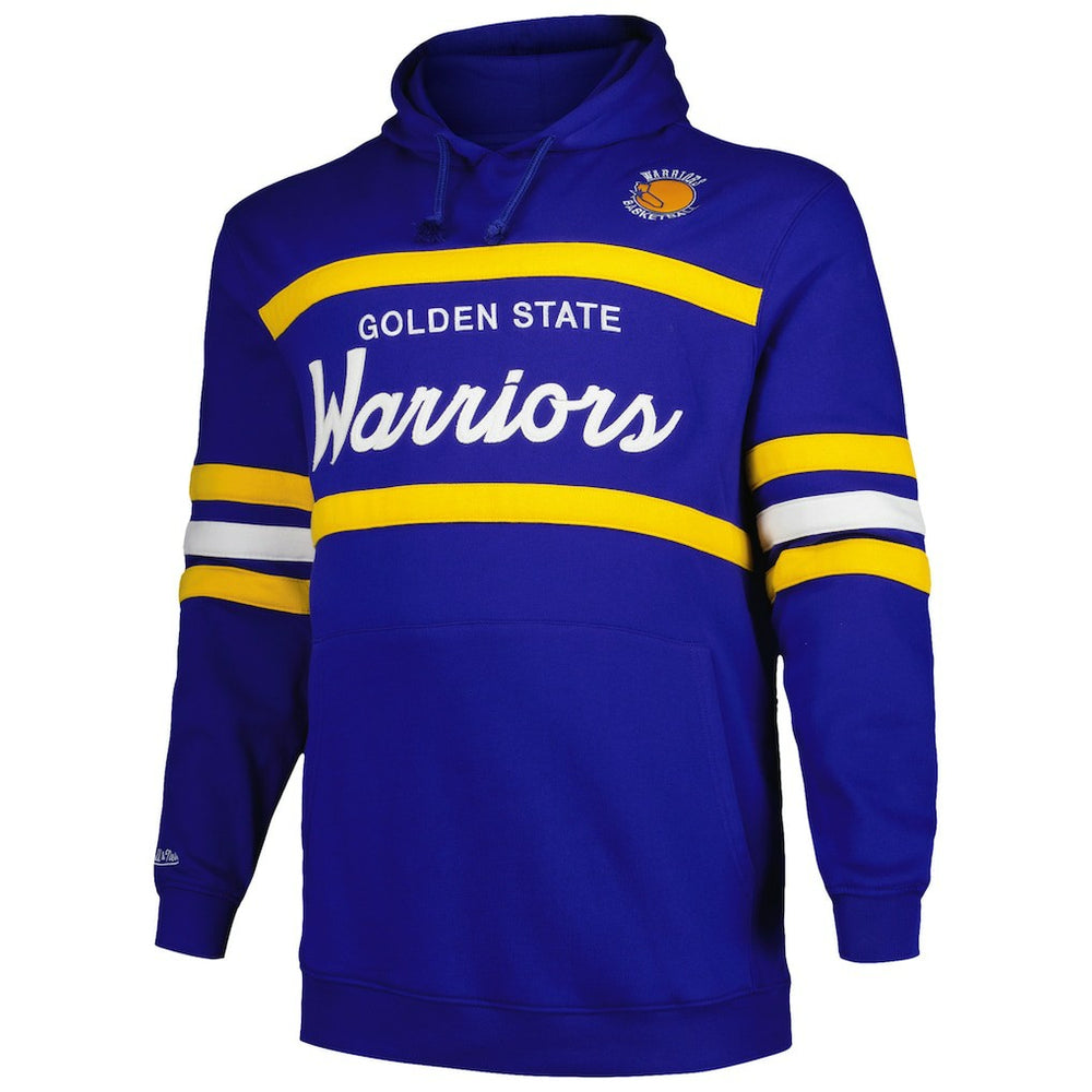 Golden State Warriors Big & Tall Hardwood Classics Head Coach Pullover Hoodie Royal - NBA